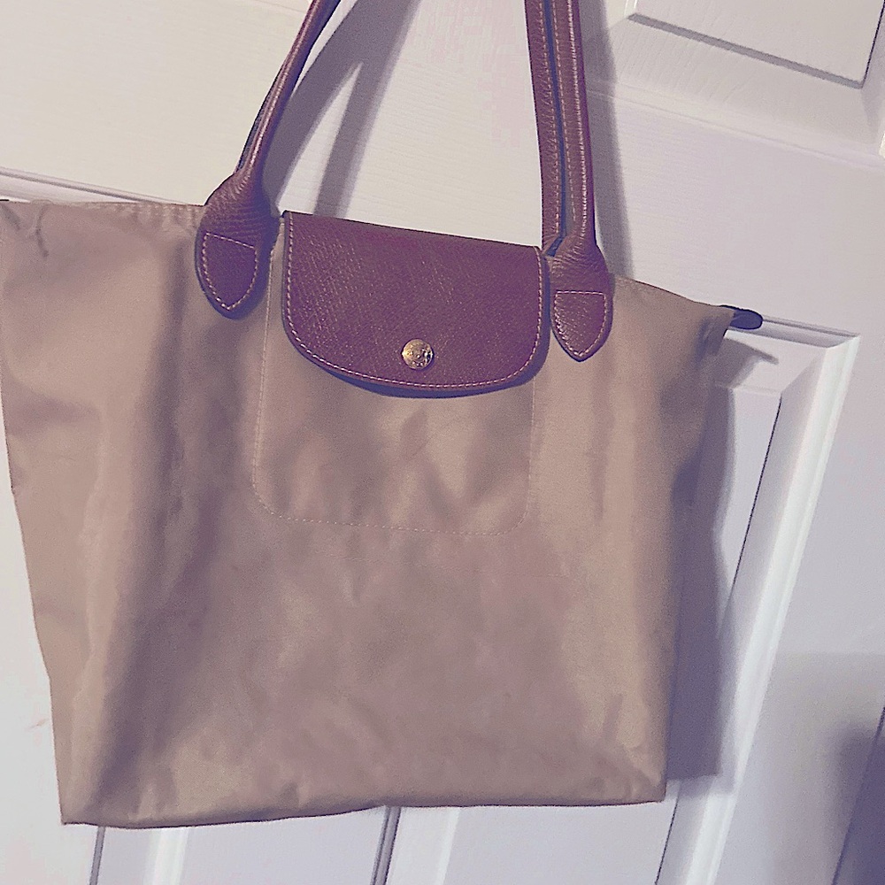 Tan Long Champ in good used condition